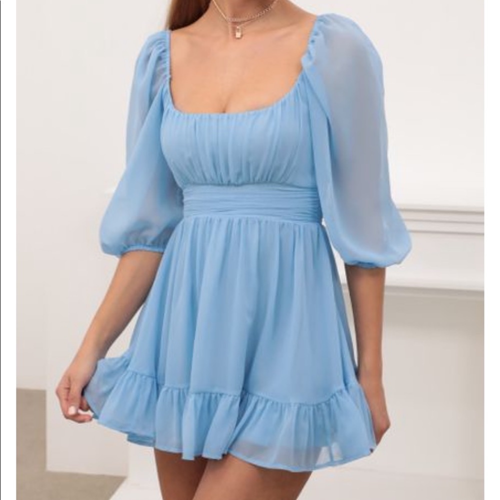 ISO NEIA RUFFLE DRESS - Picture 3 of 3